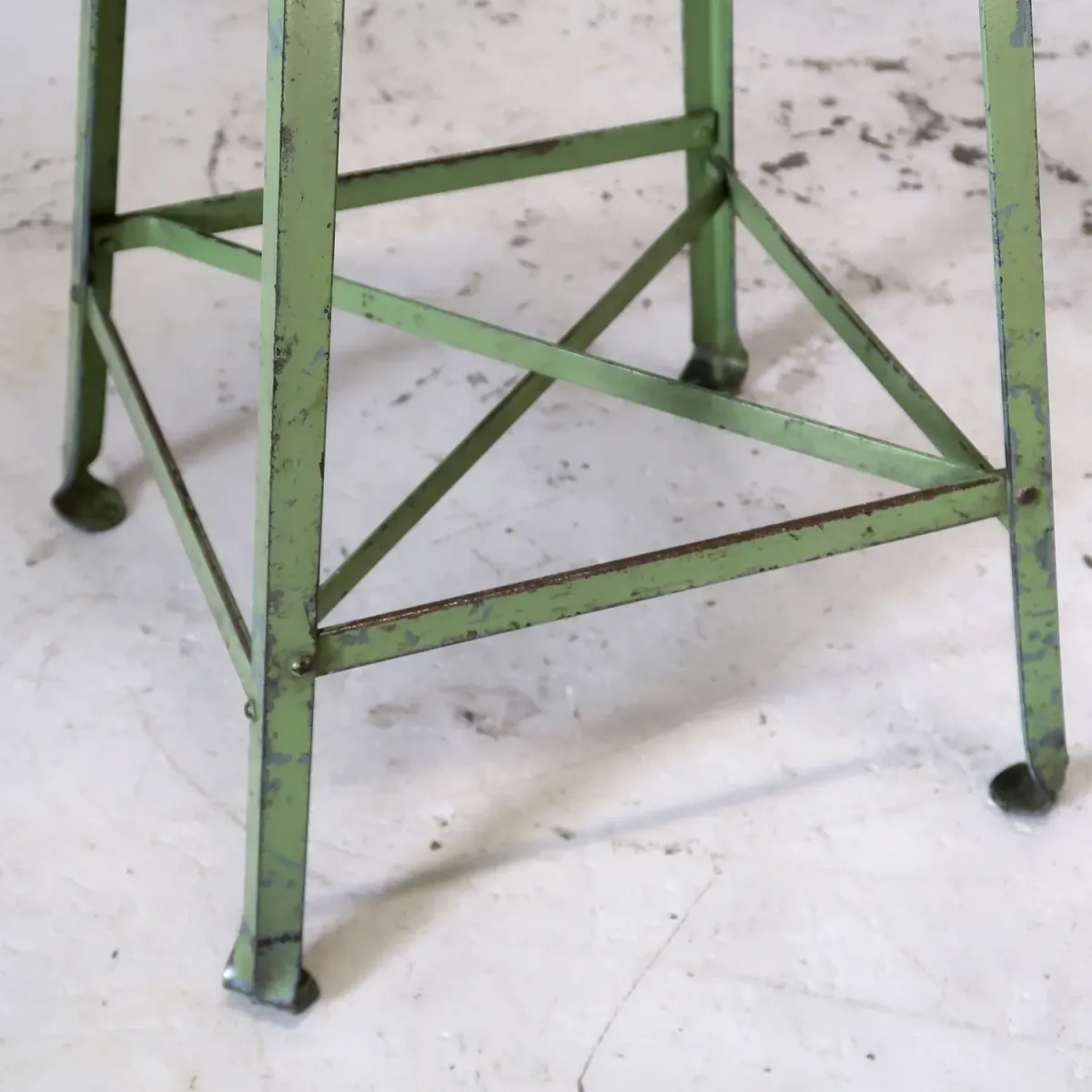 ビンテージ ウッド×アイアン スツール