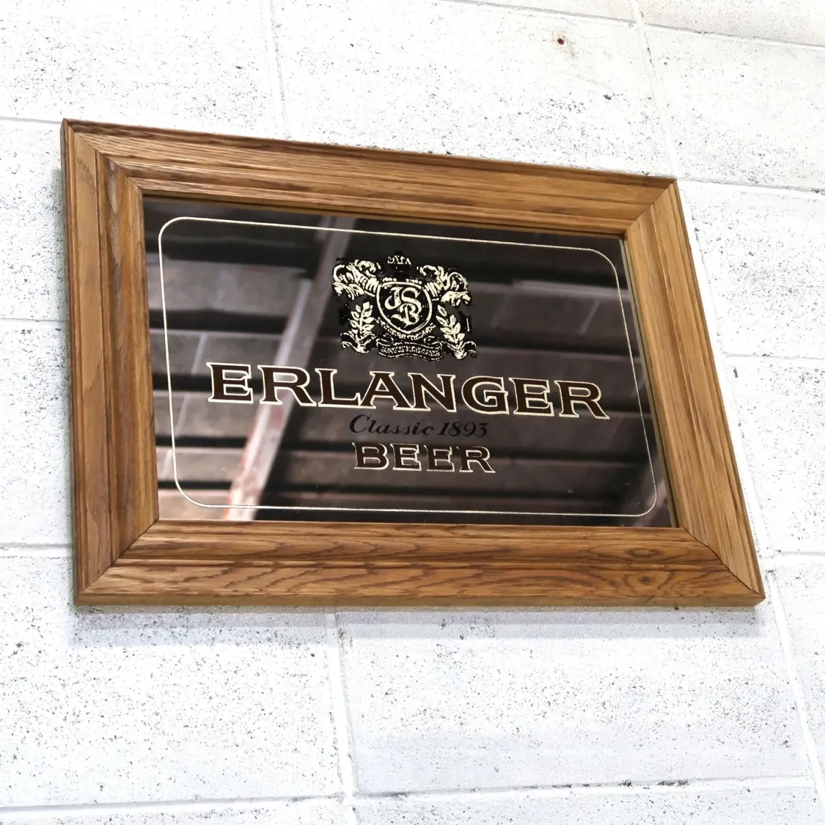 ERLANGER BEER ビンテージ パブミラー