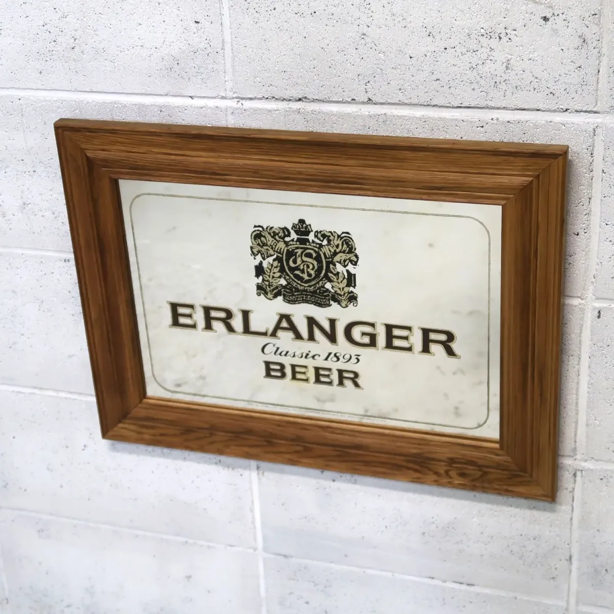 ERLANGER BEER ビンテージ パブミラー