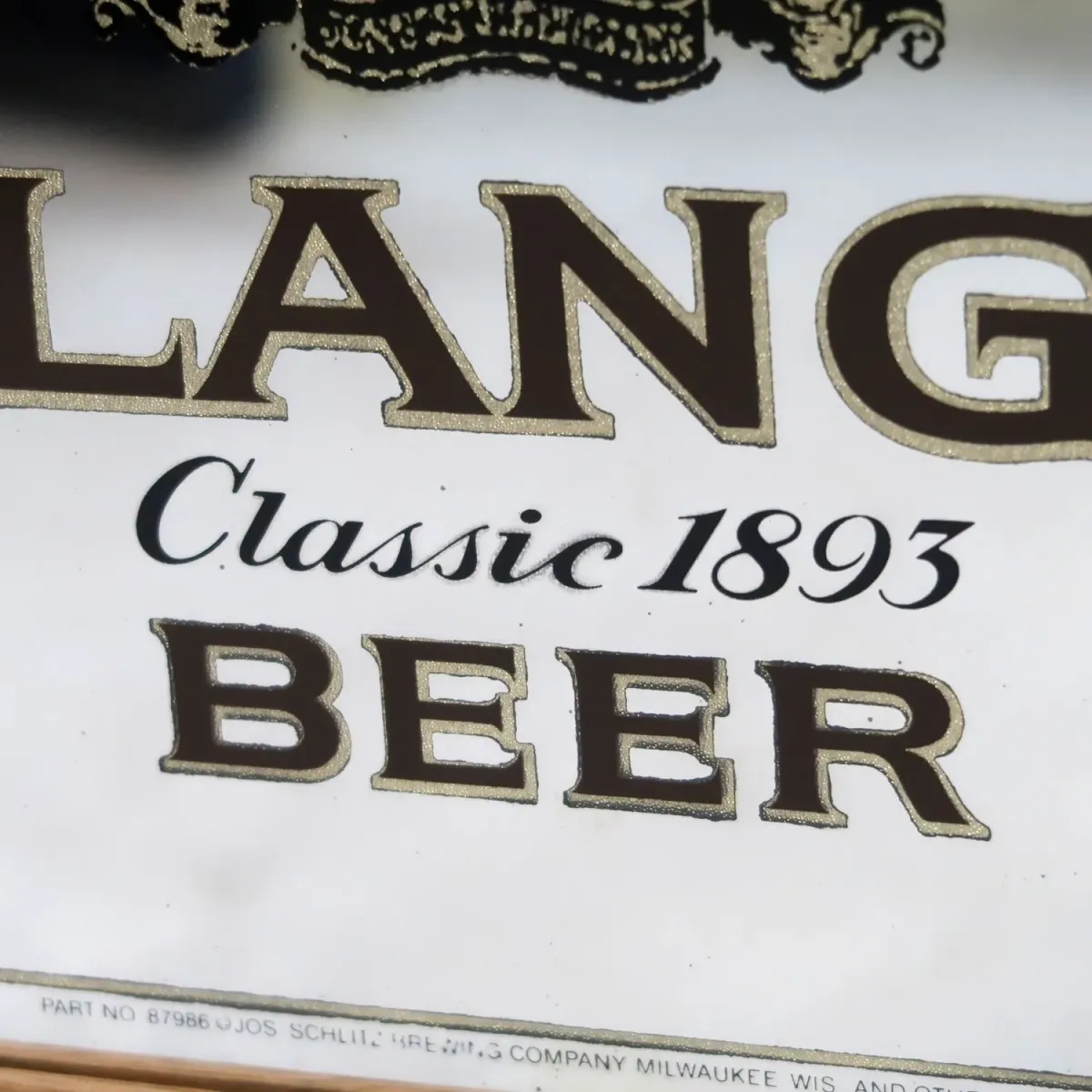 ERLANGER BEER ビンテージ パブミラー