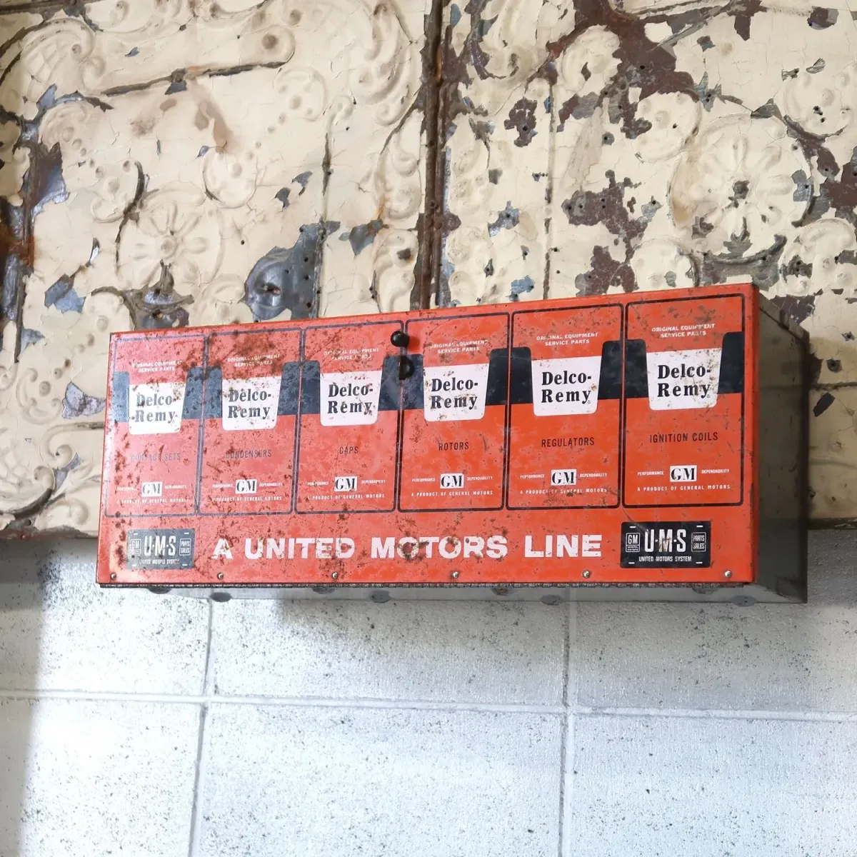 50's～ Delco-Remy ビンテージ パーツキャビネット