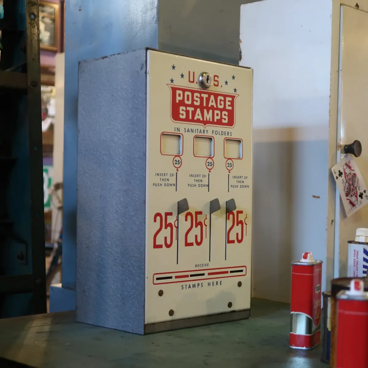 ビンテージ スタンプマシン 切手販売機