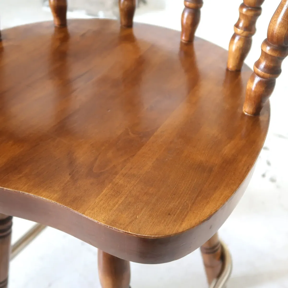 アンティーク ウッド カウンターチェア