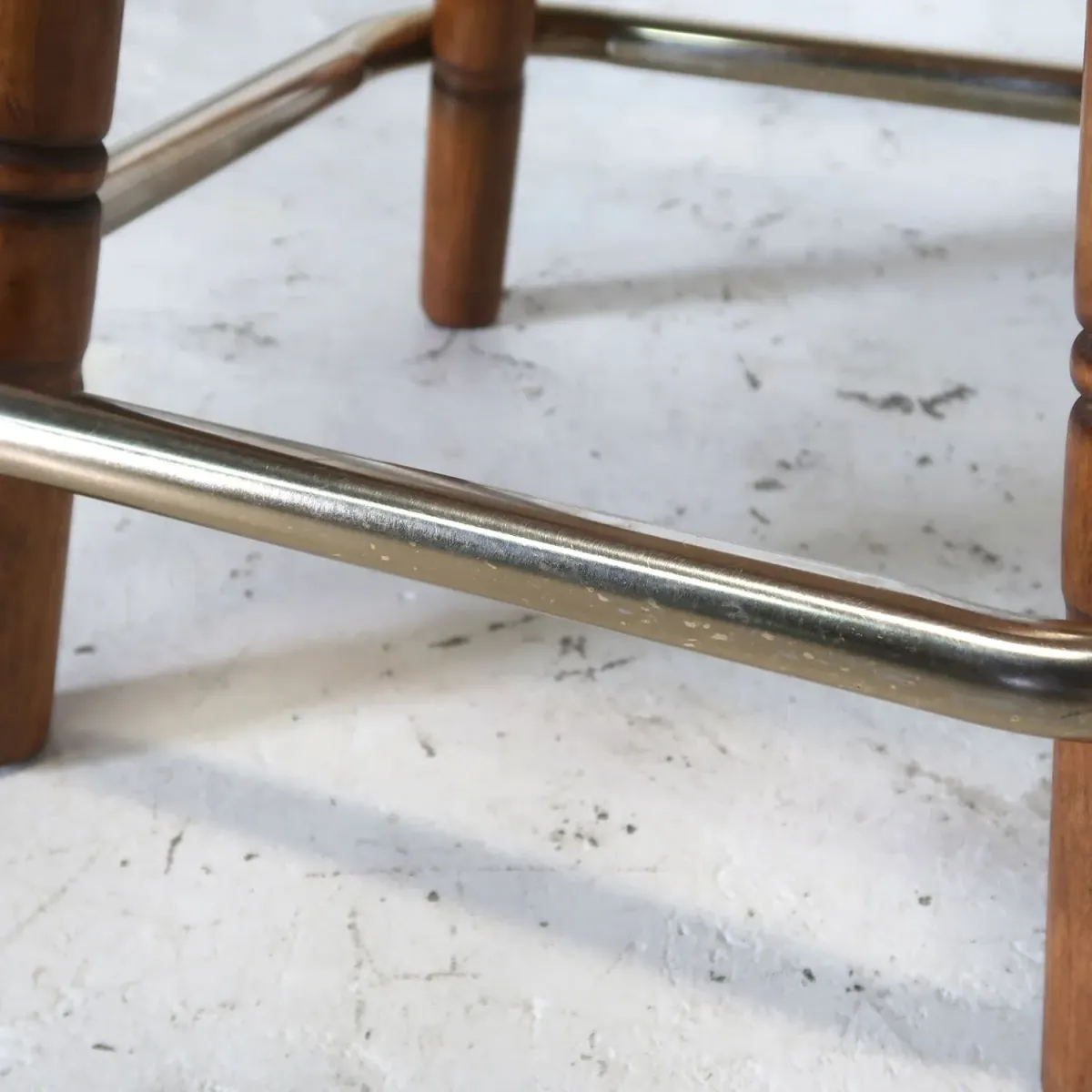 アンティーク ウッド カウンターチェア