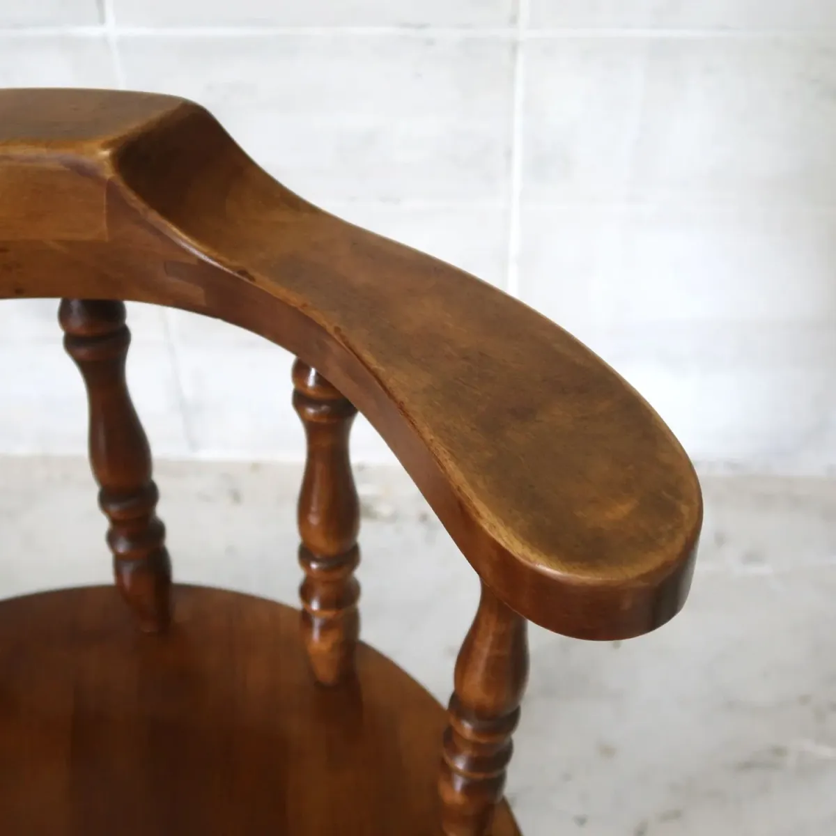 アンティーク ウッド カウンターチェア