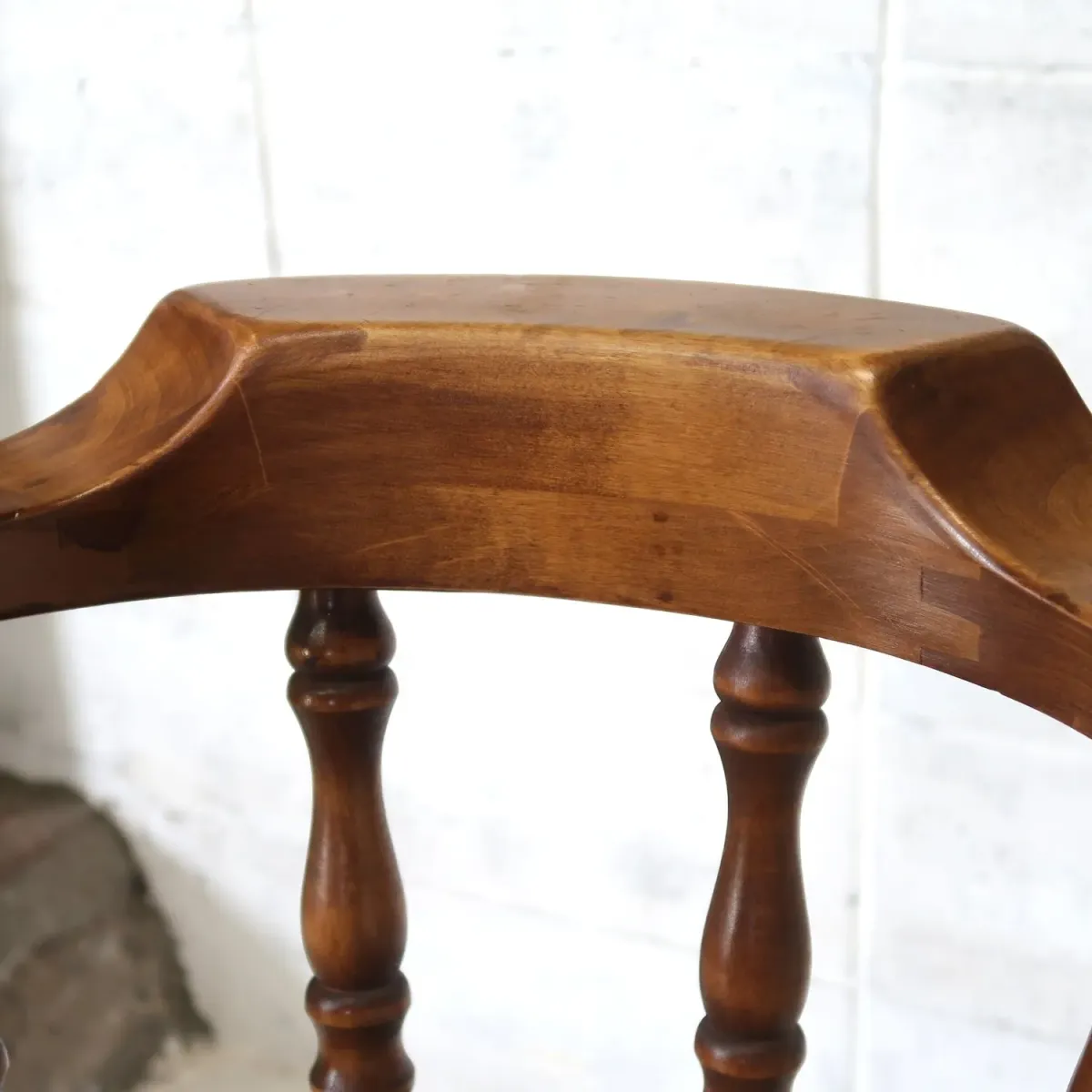 アンティーク ウッド カウンターチェア