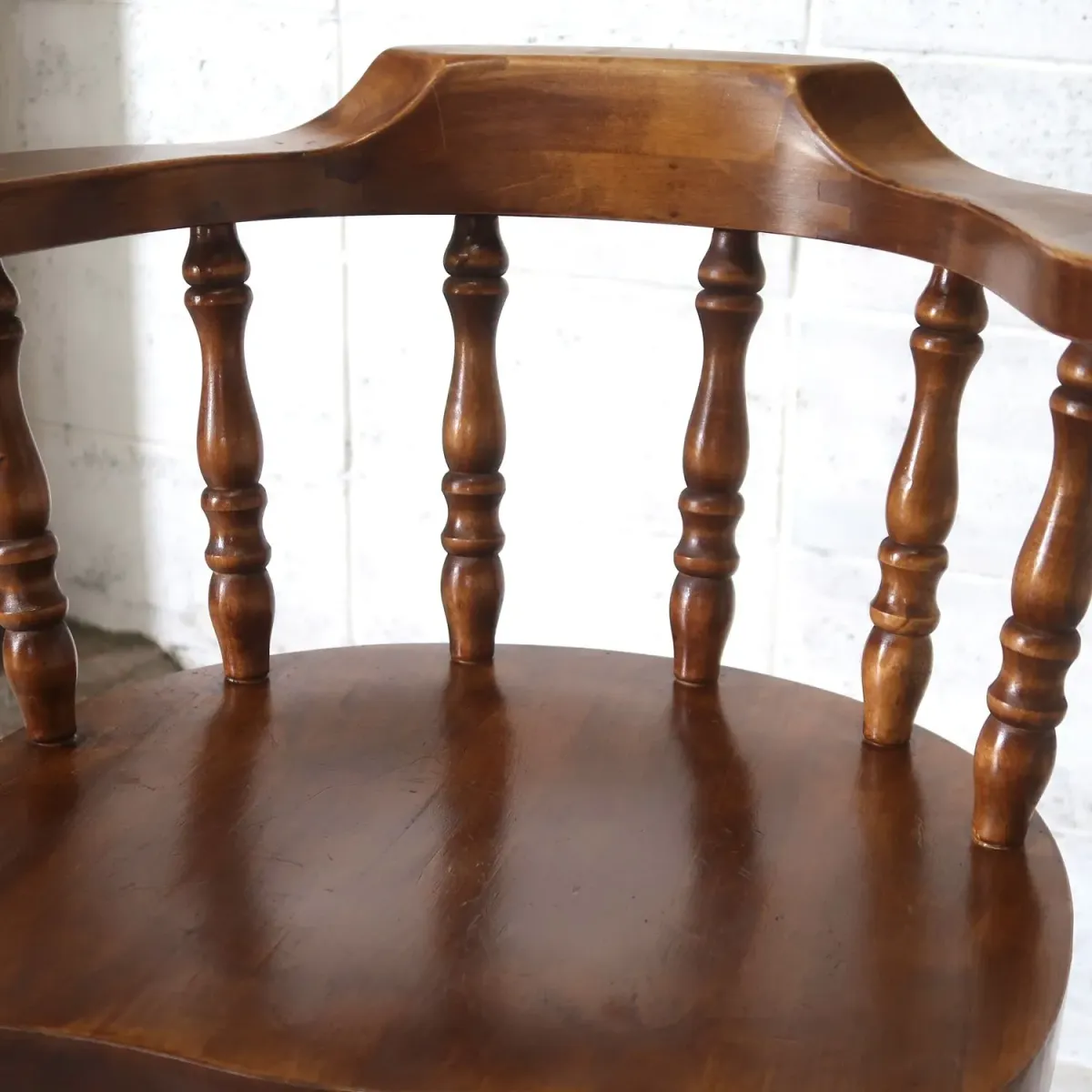 アンティーク ウッド カウンターチェア