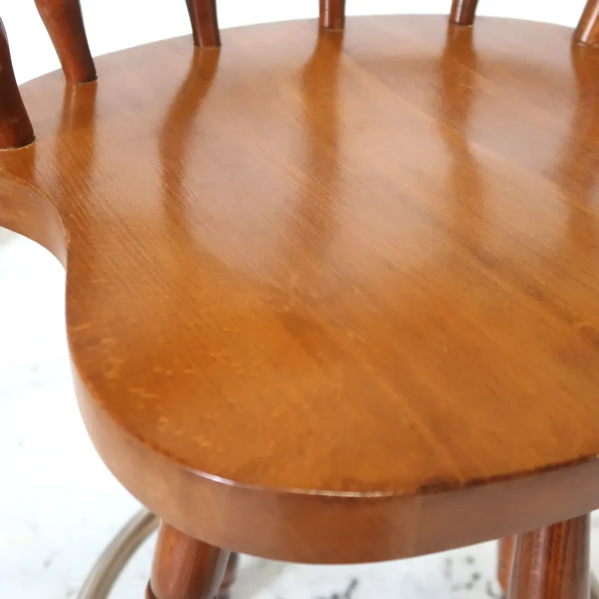 アンティーク ウッド カウンターチェア