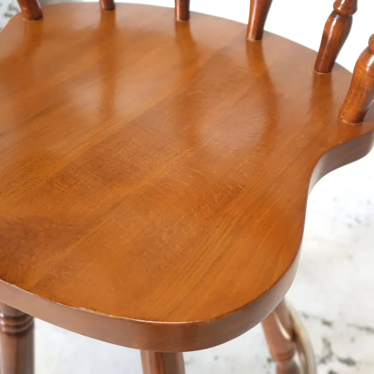 アンティーク ウッド カウンターチェア