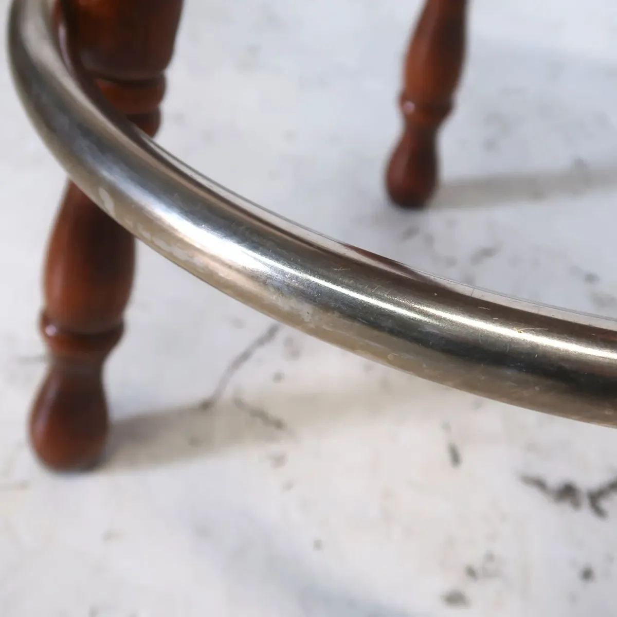 アンティーク ウッド カウンターチェア