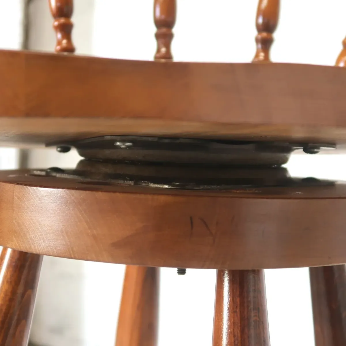 アンティーク ウッド カウンターチェア