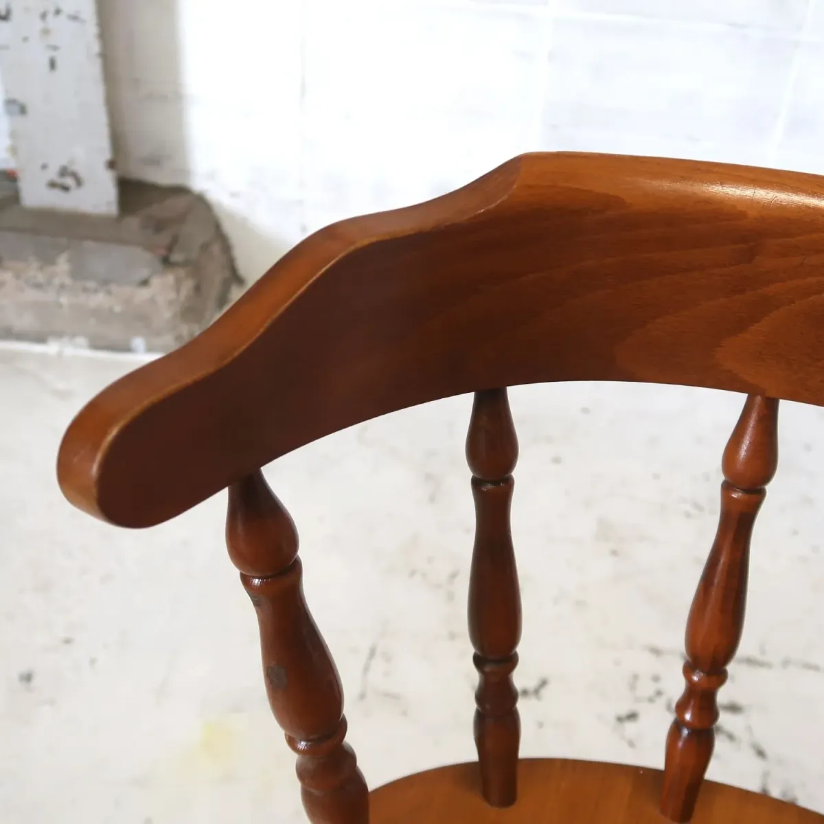 アンティーク ウッド カウンターチェア