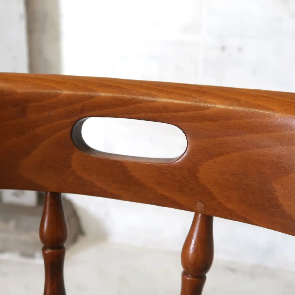 アンティーク ウッド カウンターチェア