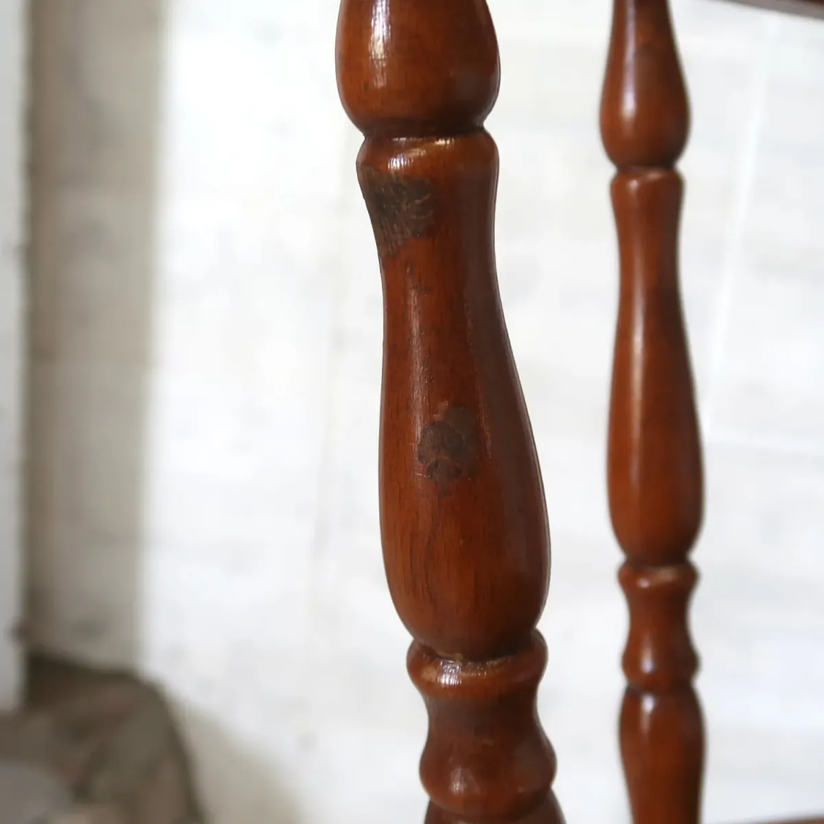 アンティーク ウッド カウンターチェア