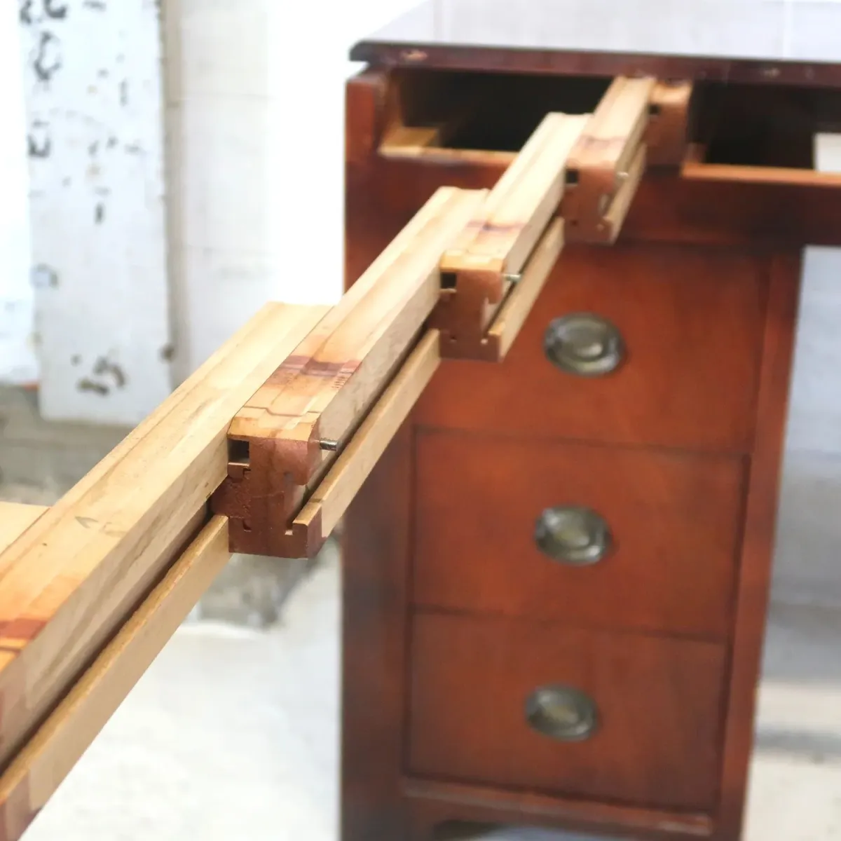 SAGINAW アンティーク エクステンション ウッドデスク