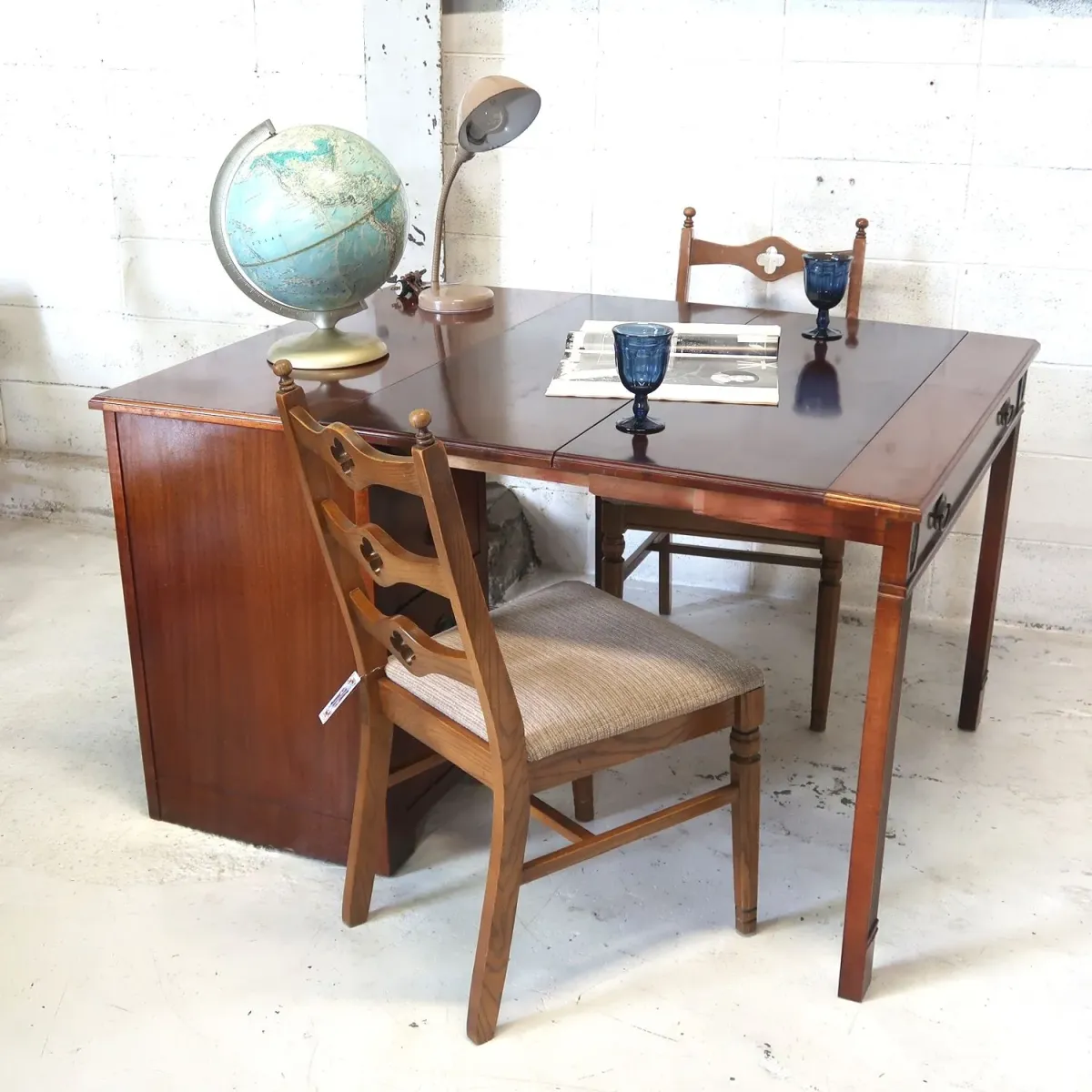 SAGINAW アンティーク エクステンション ウッドデスク