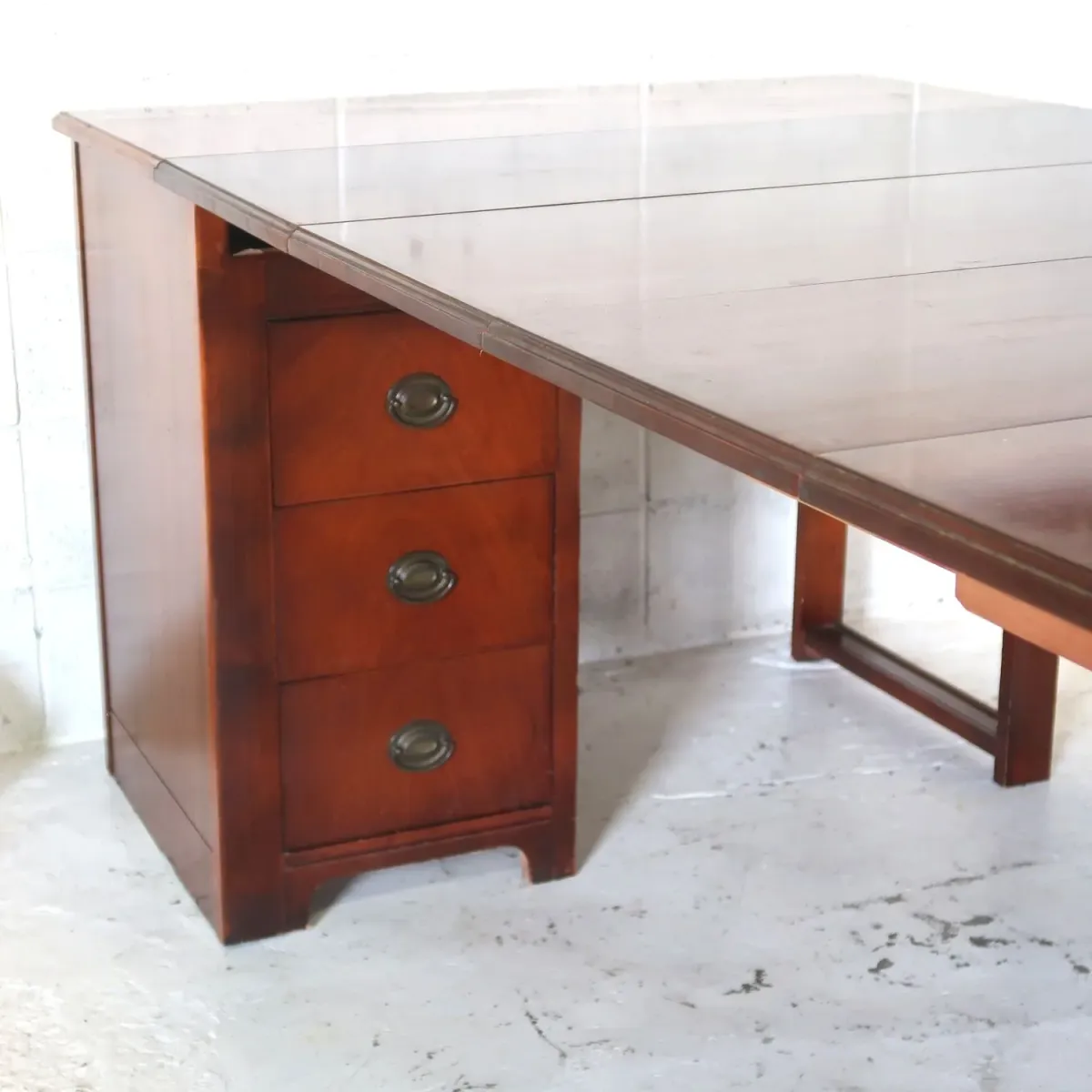 SAGINAW アンティーク エクステンション ウッドデスク