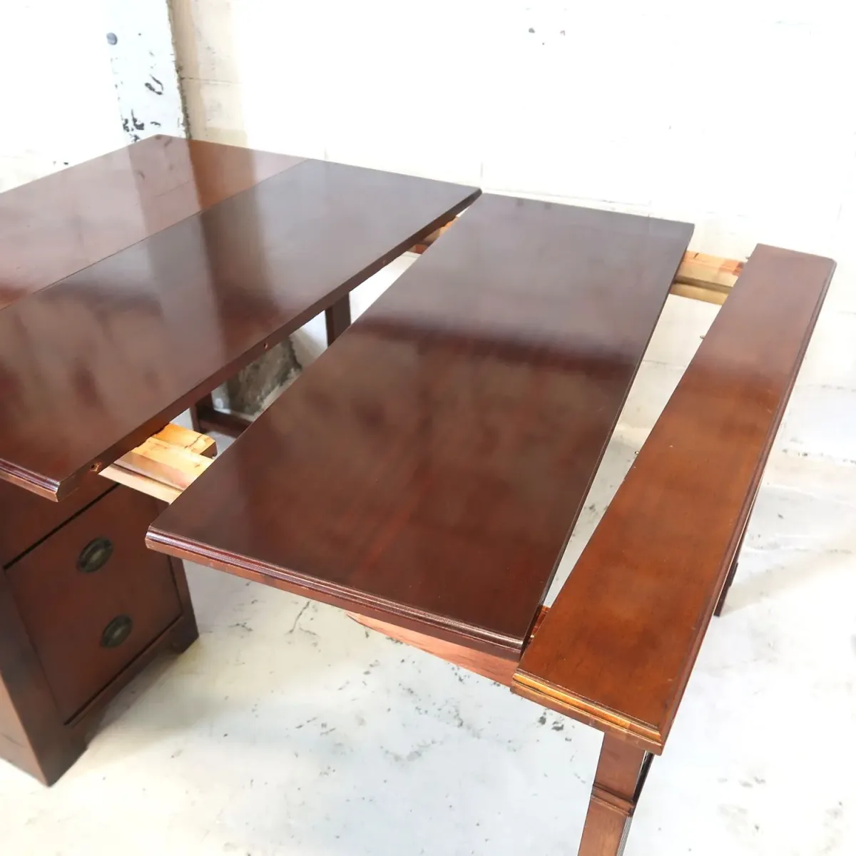 SAGINAW アンティーク エクステンション ウッドデスク