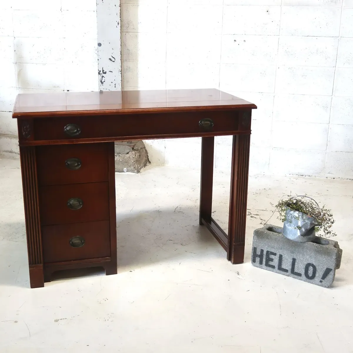 SAGINAW アンティーク エクステンション ウッドデスク