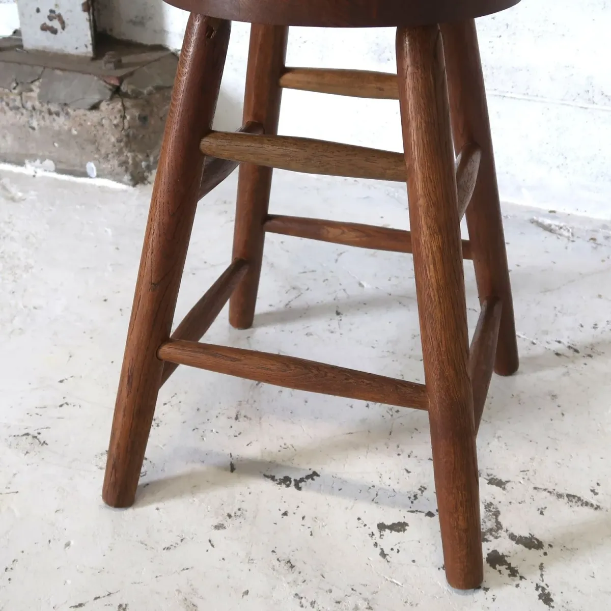アンティーク ウッド カウンターチェア