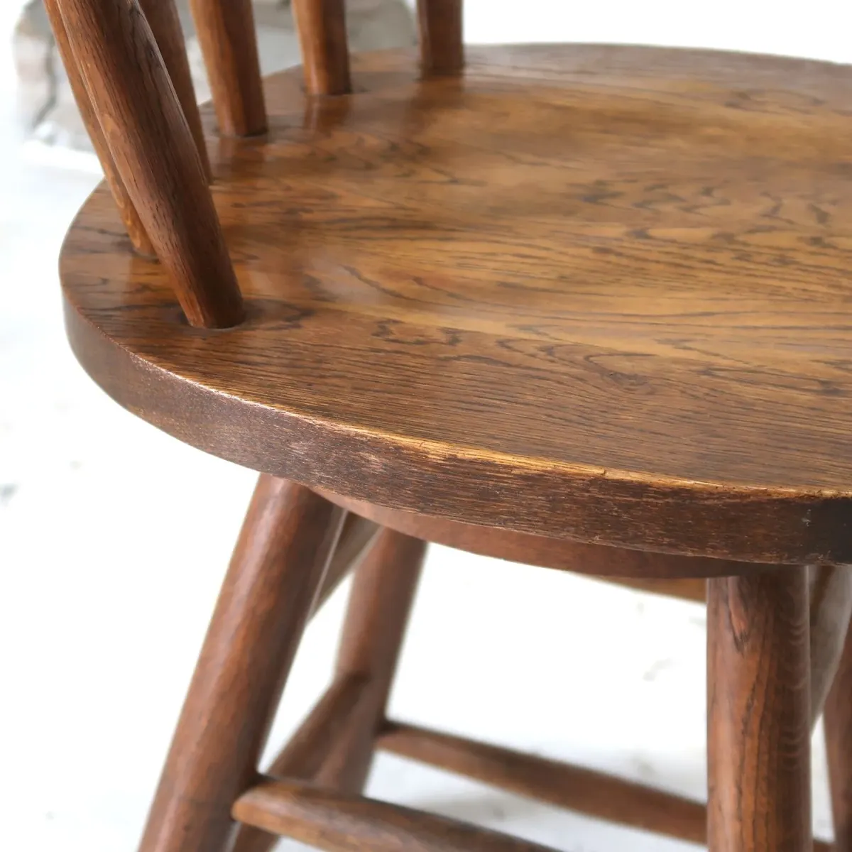 アンティーク ウッド カウンターチェア