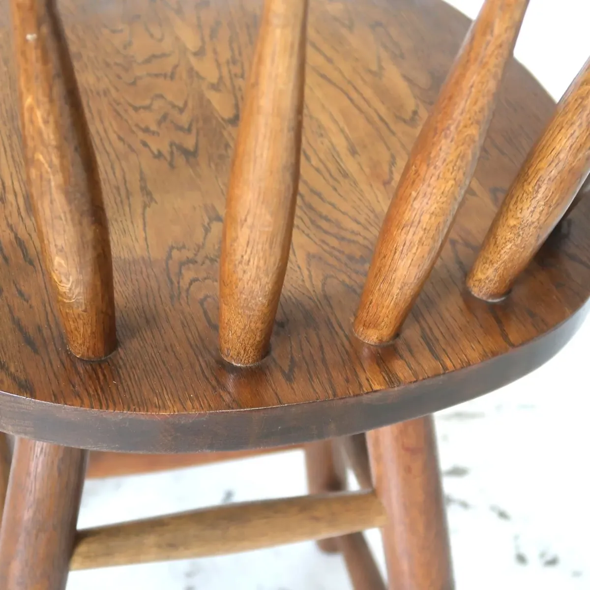 アンティーク ウッド カウンターチェア