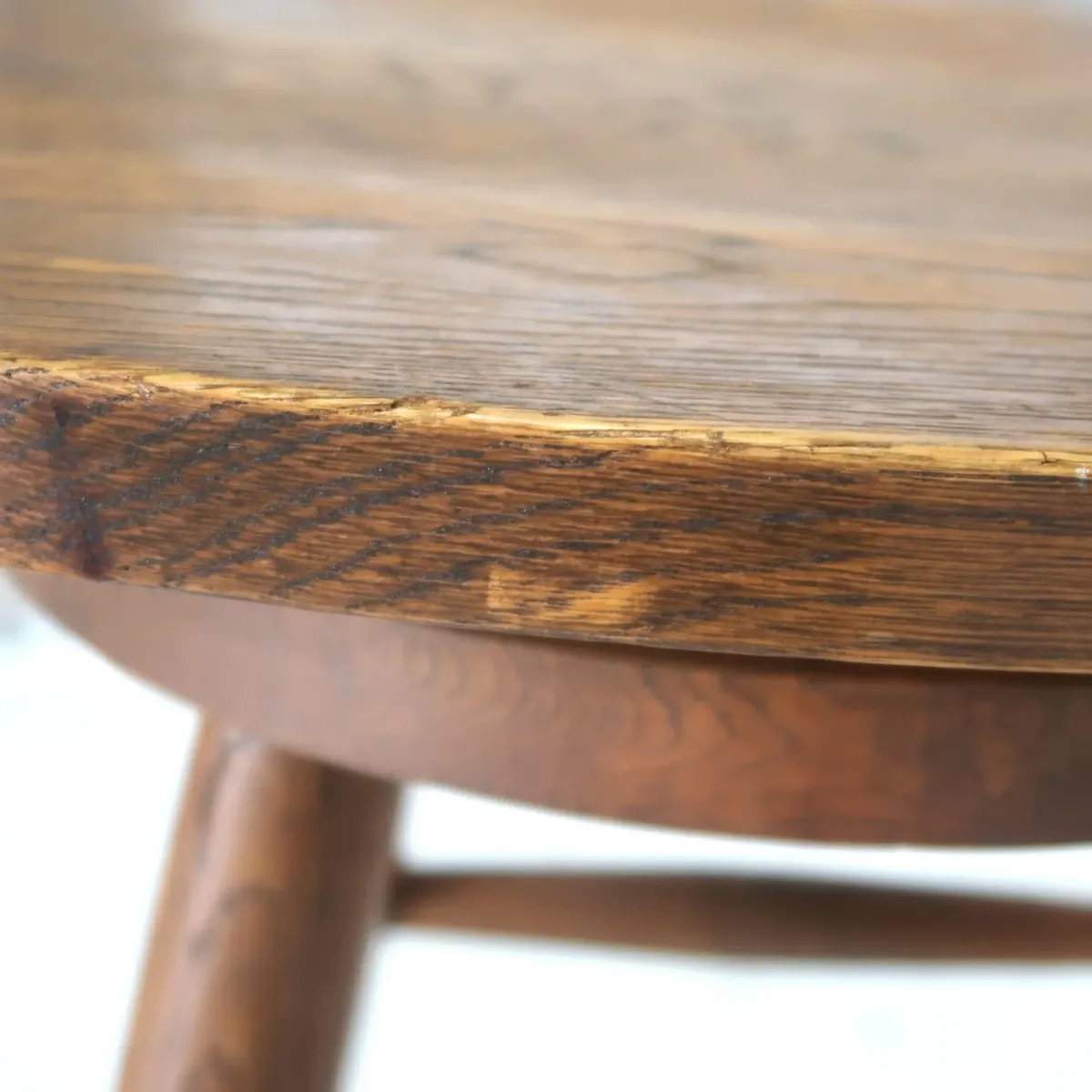 アンティーク ウッド カウンターチェア