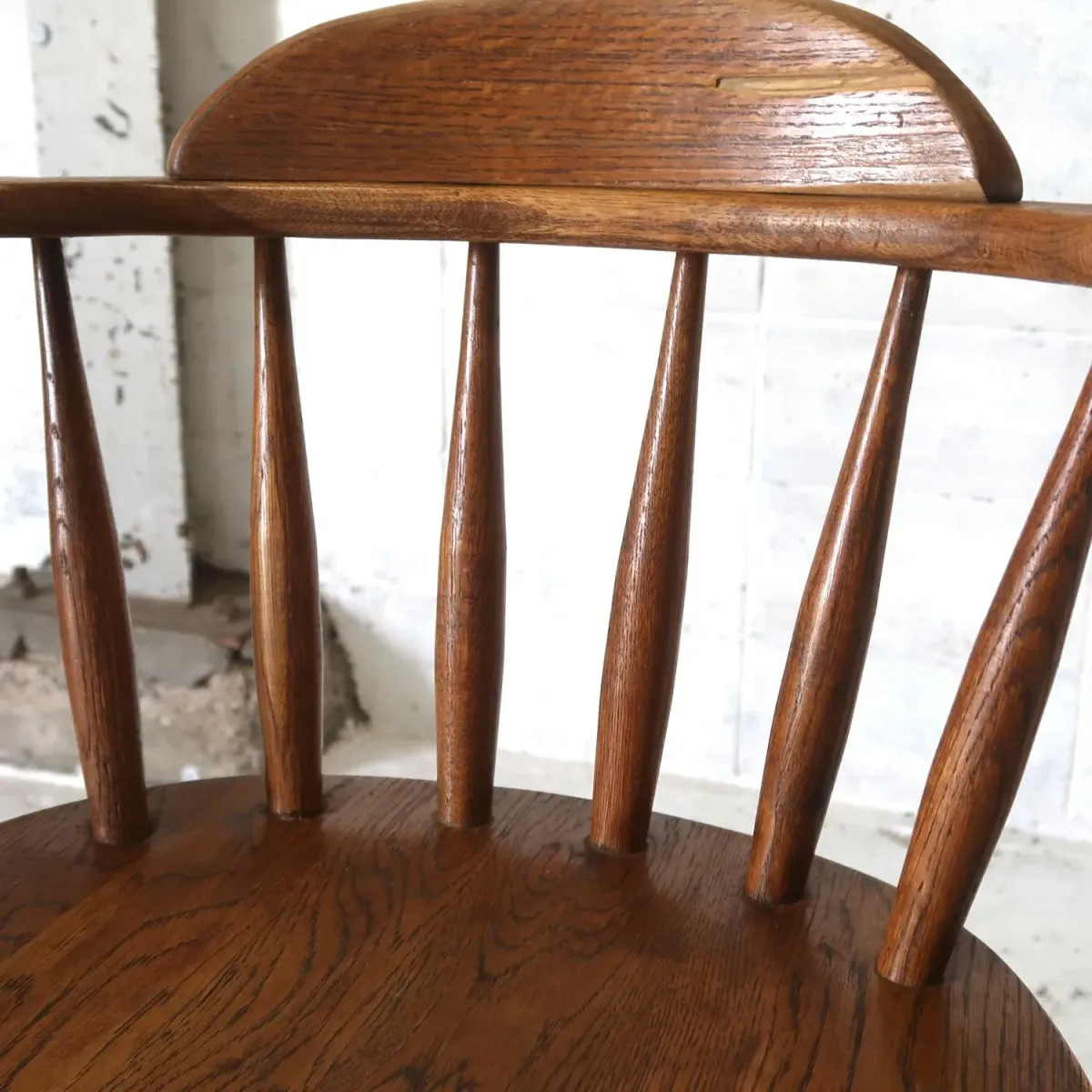 アンティーク ウッド カウンターチェア