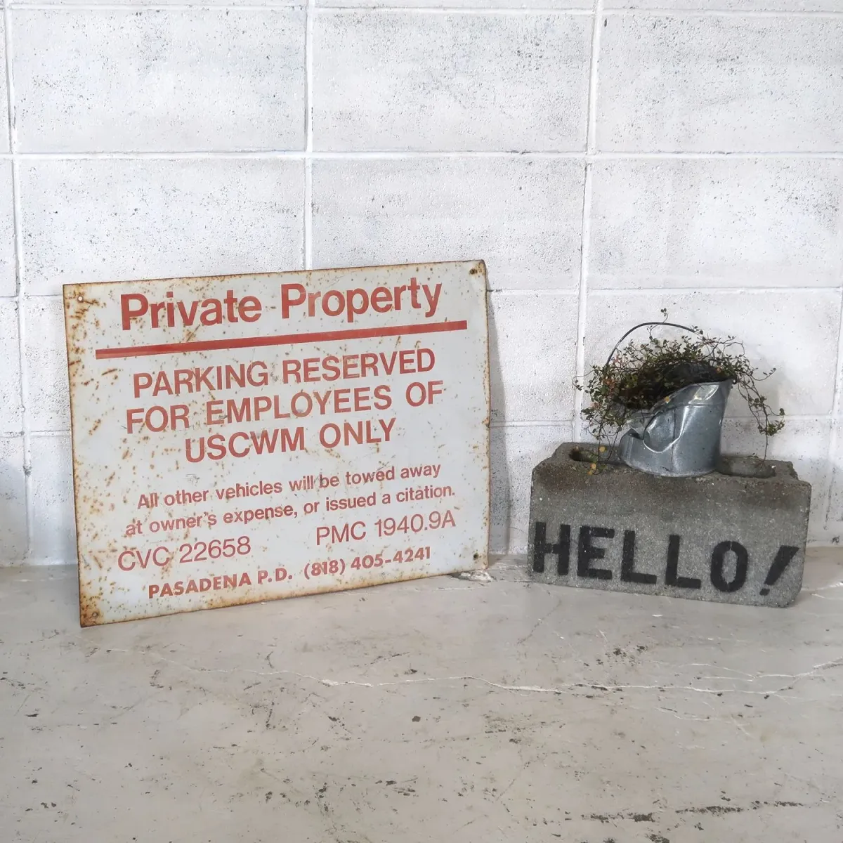 Private Property ビンテージ ロードサイン