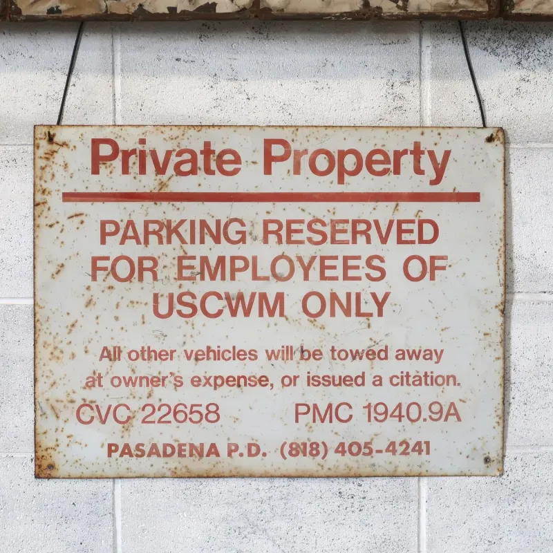 Private Property ビンテージ ロードサイン