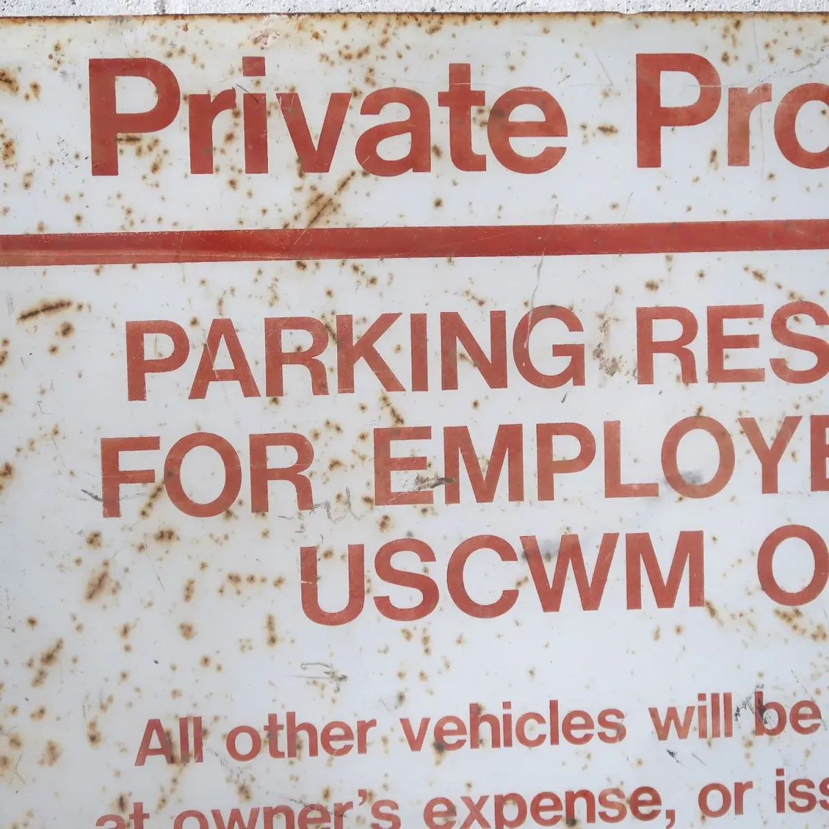 Private Property ビンテージ ロードサイン