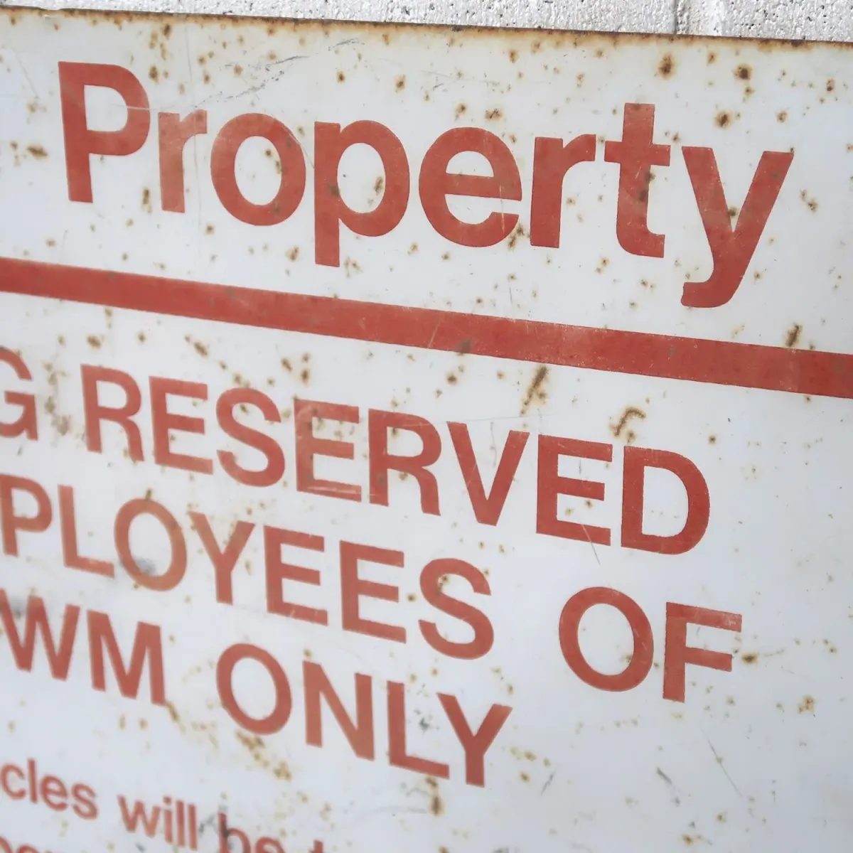 Private Property ビンテージ ロードサイン