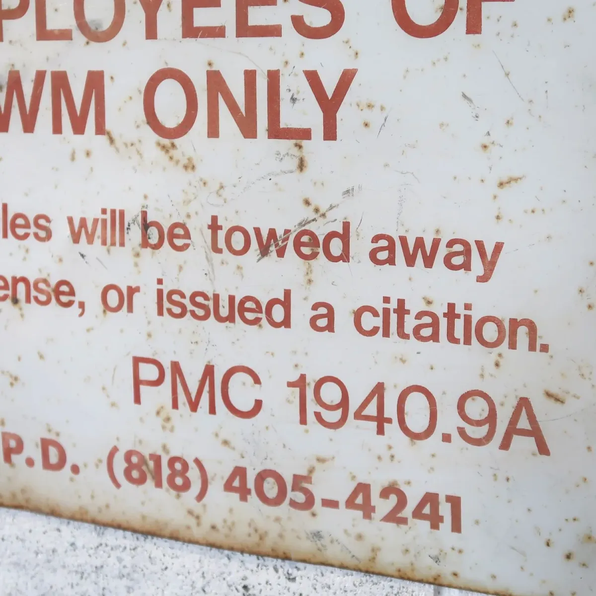 Private Property ビンテージ ロードサイン