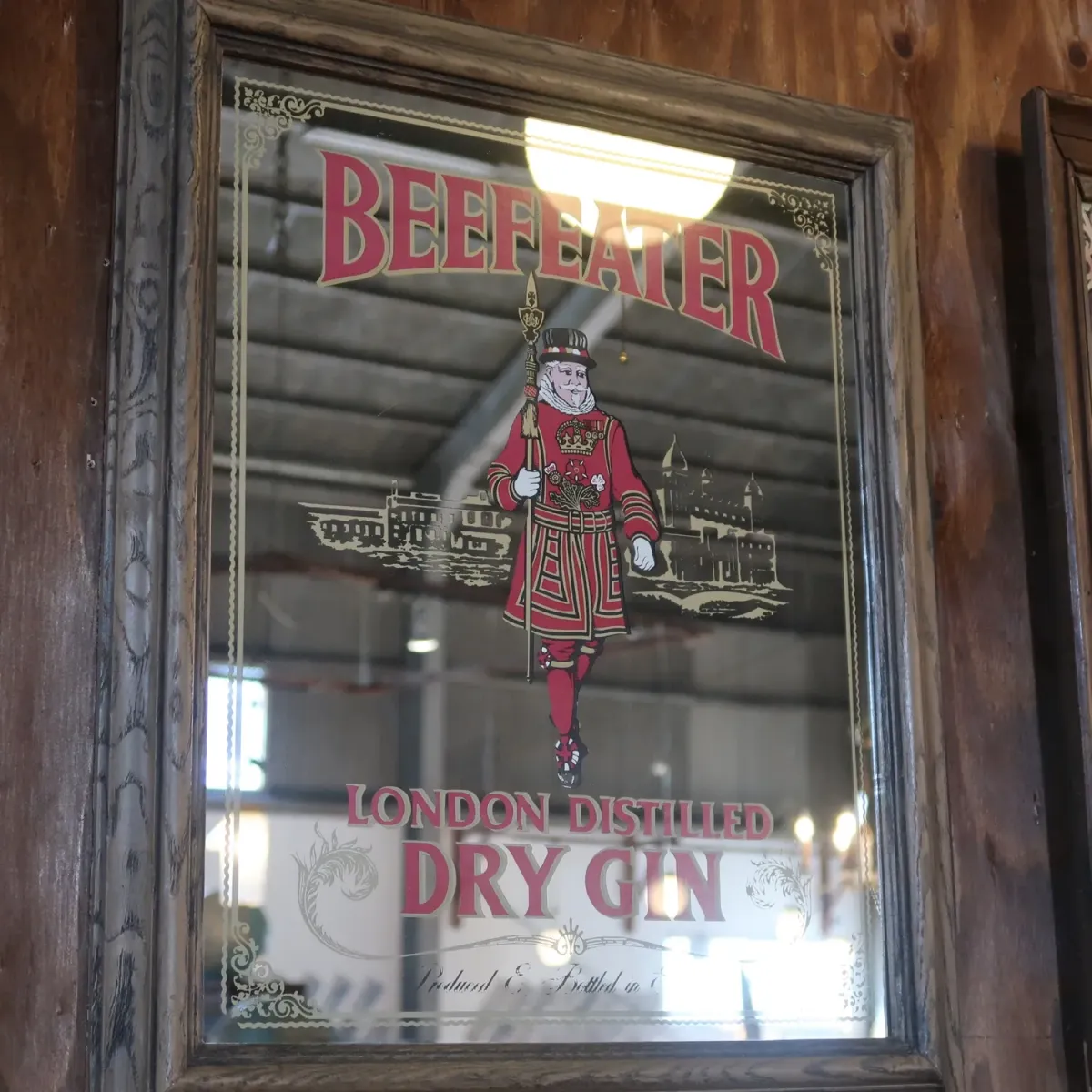 BEEFEATER ビンテージ パブミラー