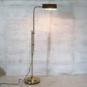 アンティーク ゴールドメタル フロアランプ