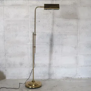 アンティーク ゴールドメタル フロアランプ