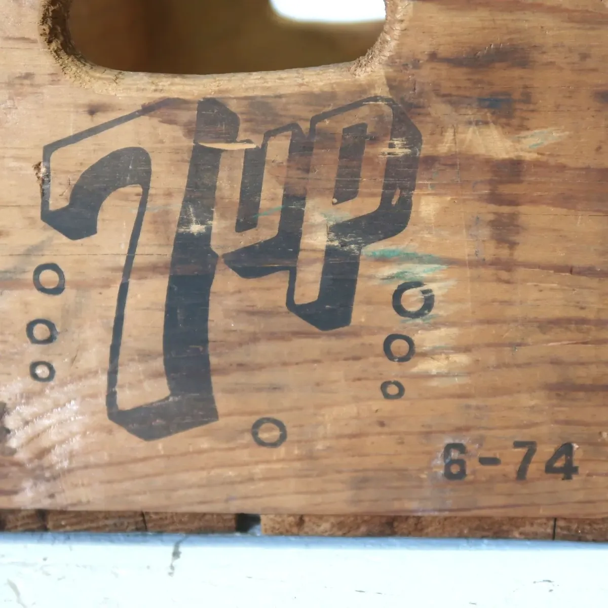 7up ビンテージ ウッドボックス