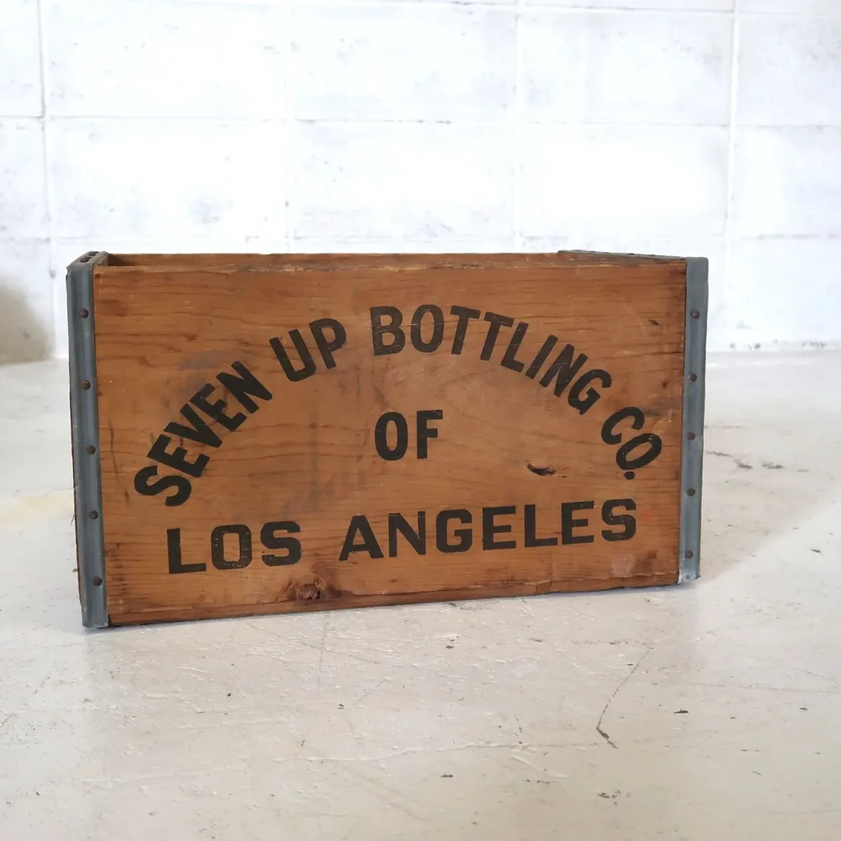 7up ビンテージ ウッドボックス