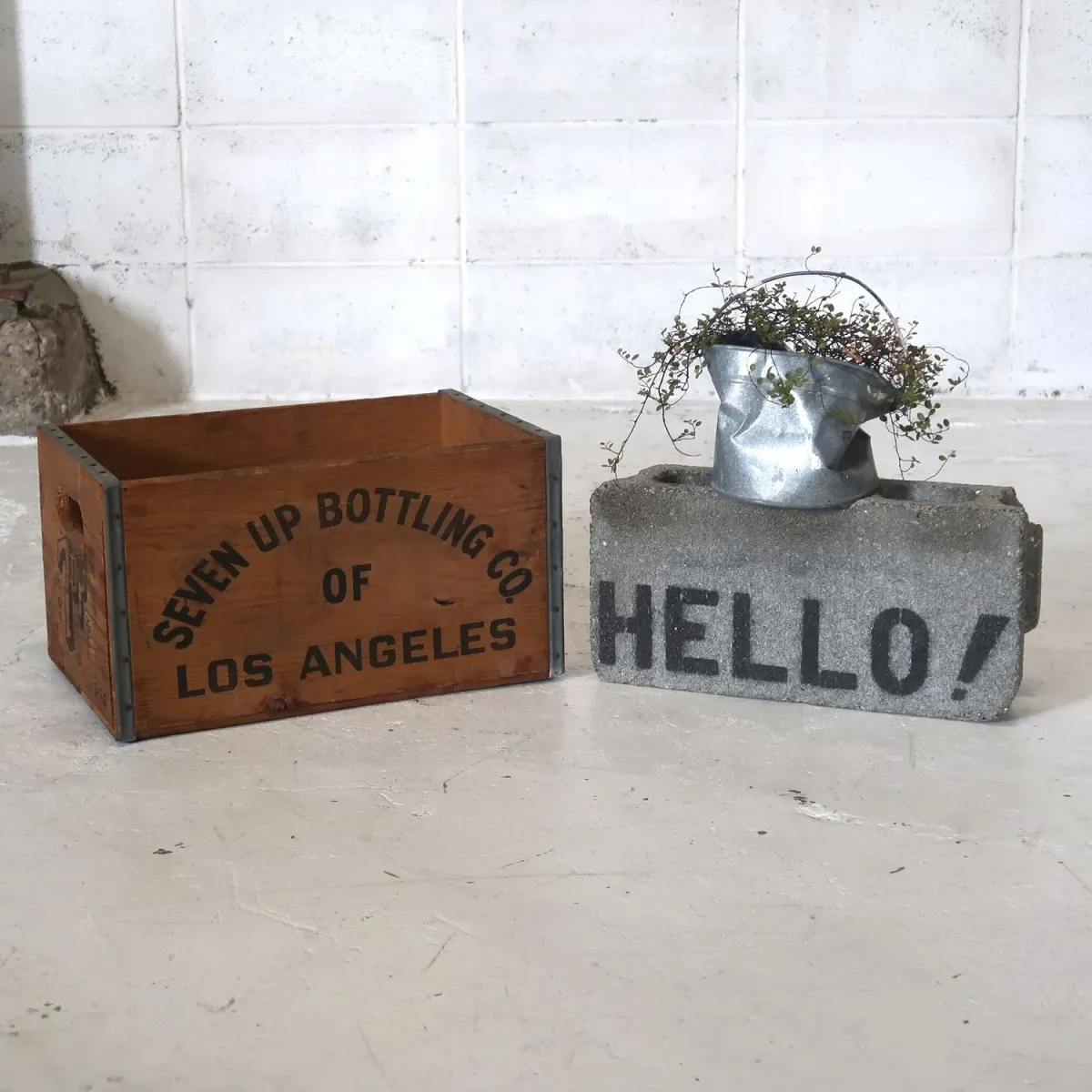 7up ビンテージ ウッドボックス