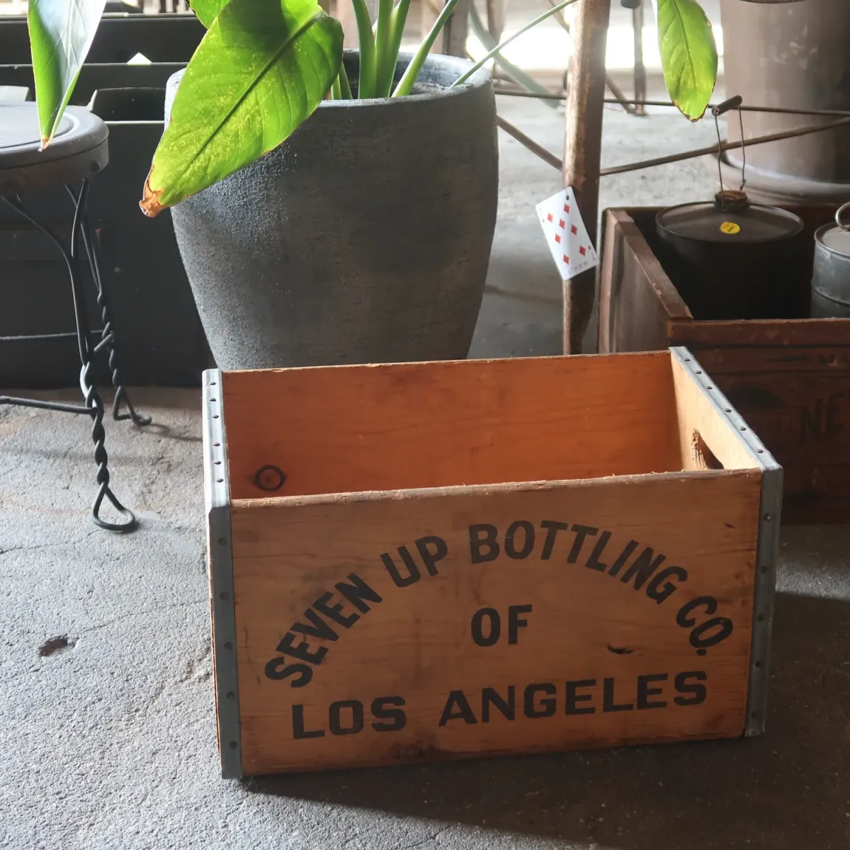 7up ビンテージ ウッドボックス