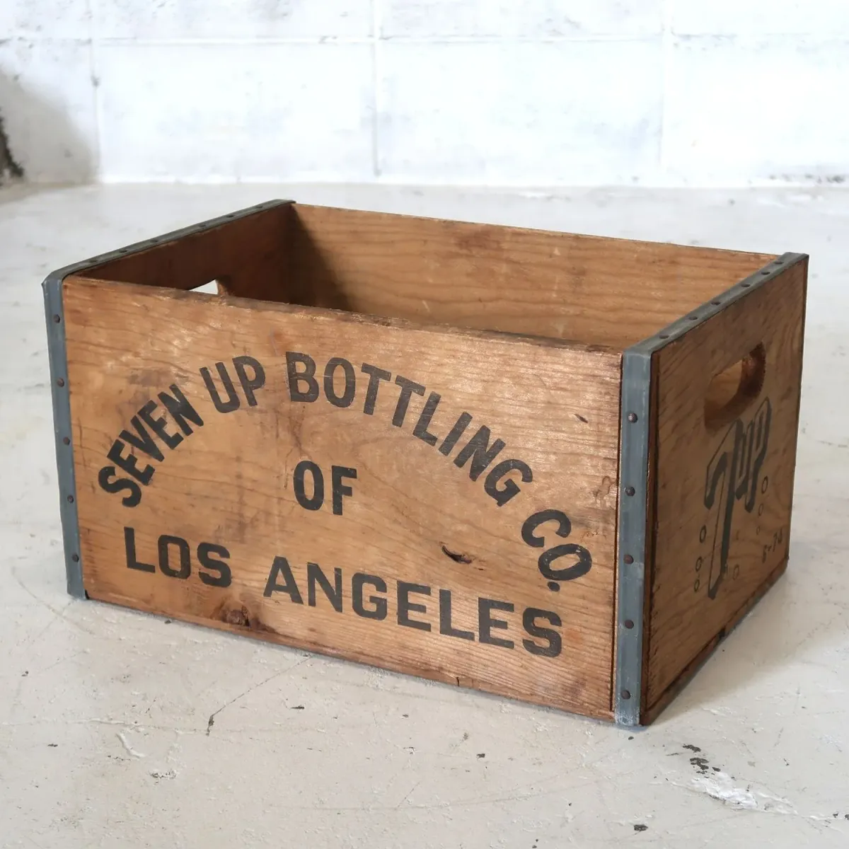 7up ビンテージ ウッドボックス