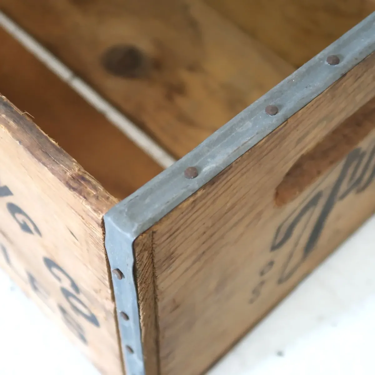 7up ビンテージ ウッドボックス