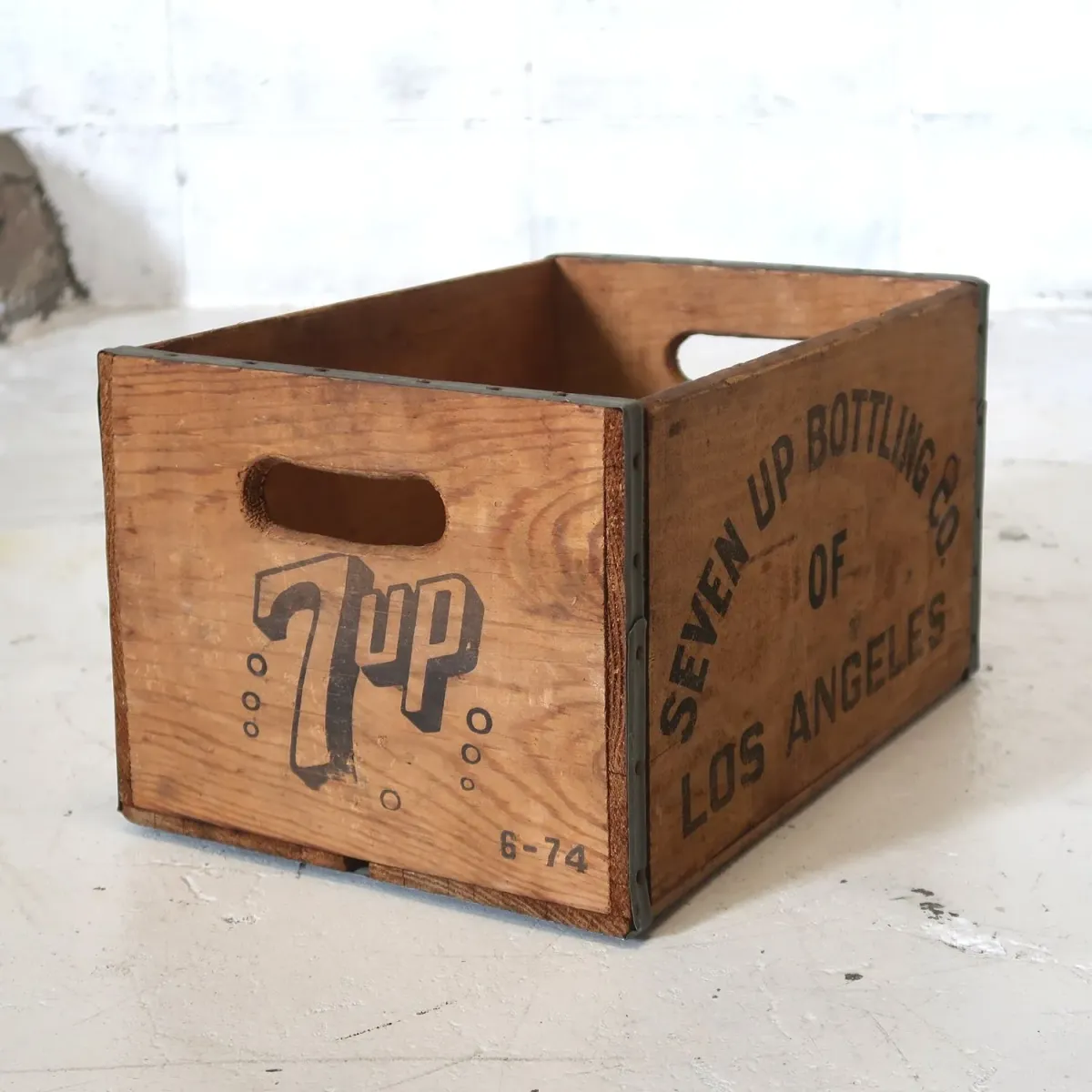 7up ビンテージ ウッドボックス