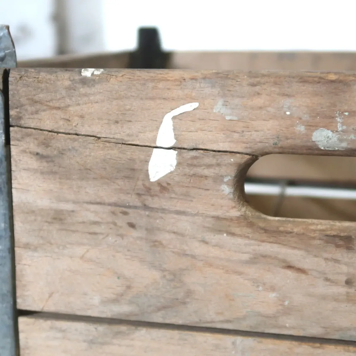 ビンテージ ウッド×メタル ボックス