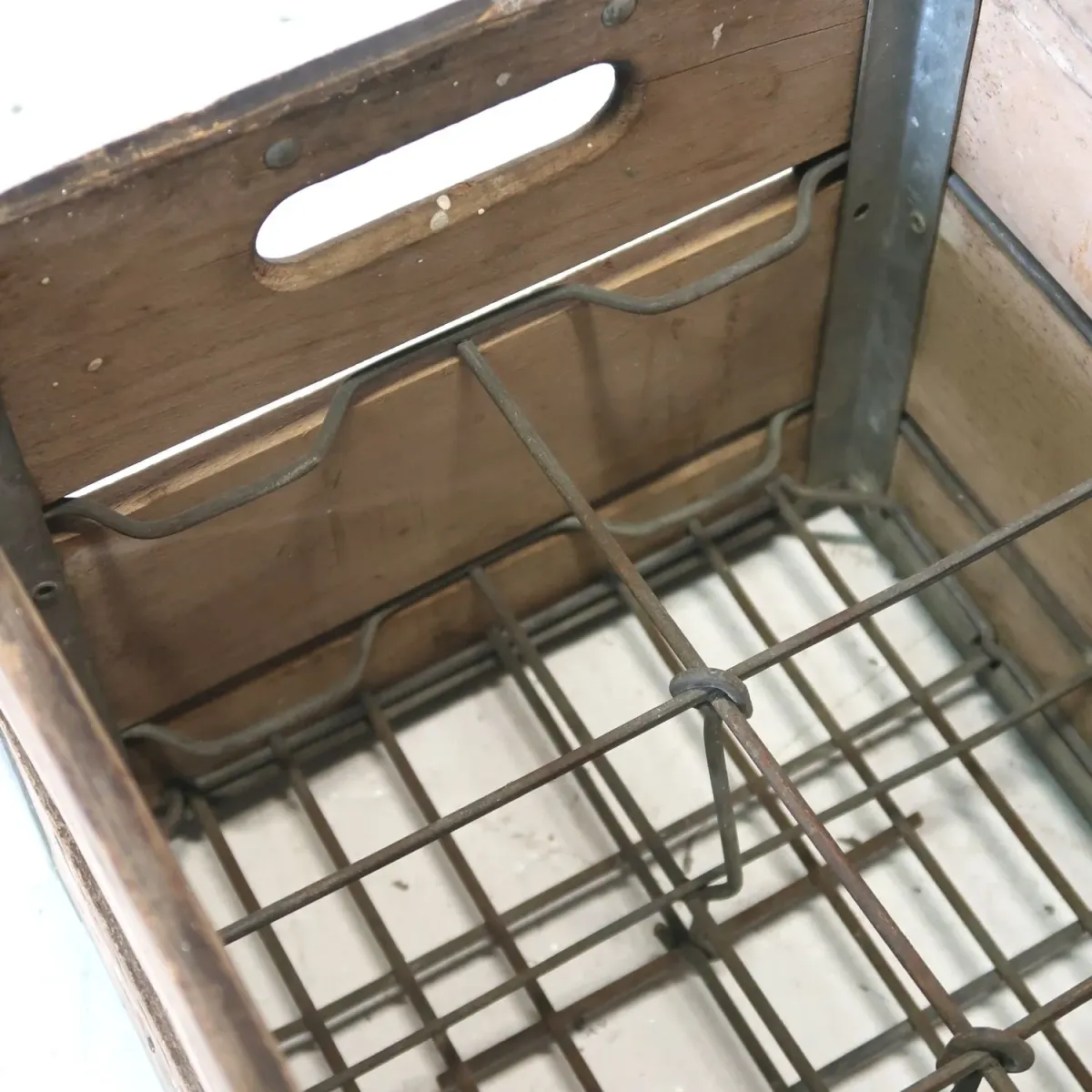 ビンテージ ウッド×メタル ボックス