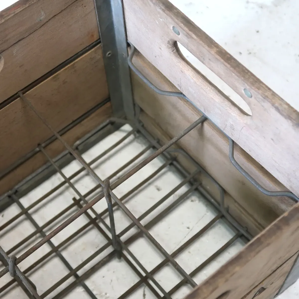 ビンテージ ウッド×メタル ボックス