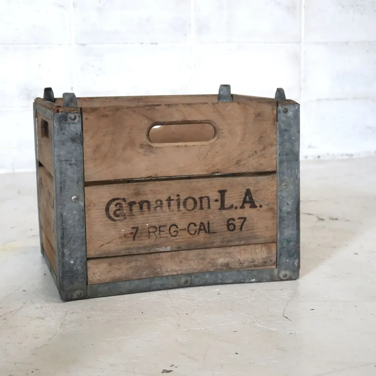 ビンテージ ウッド×メタル ボックス