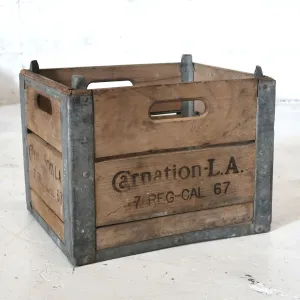 ビンテージ ウッド×メタル ボックス