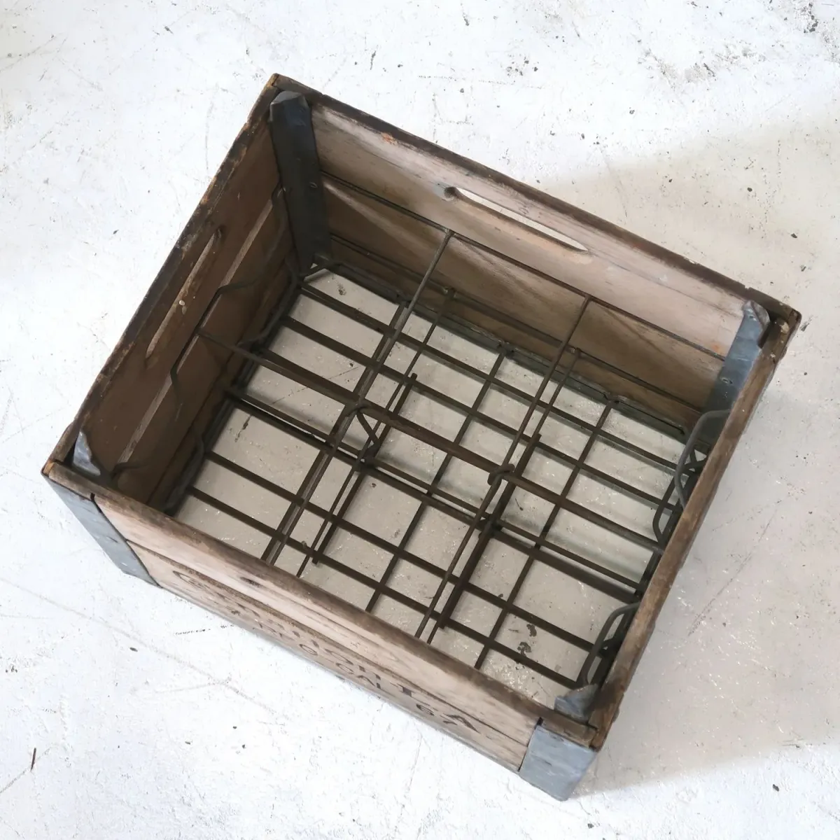 ビンテージ ウッド×メタル ボックス