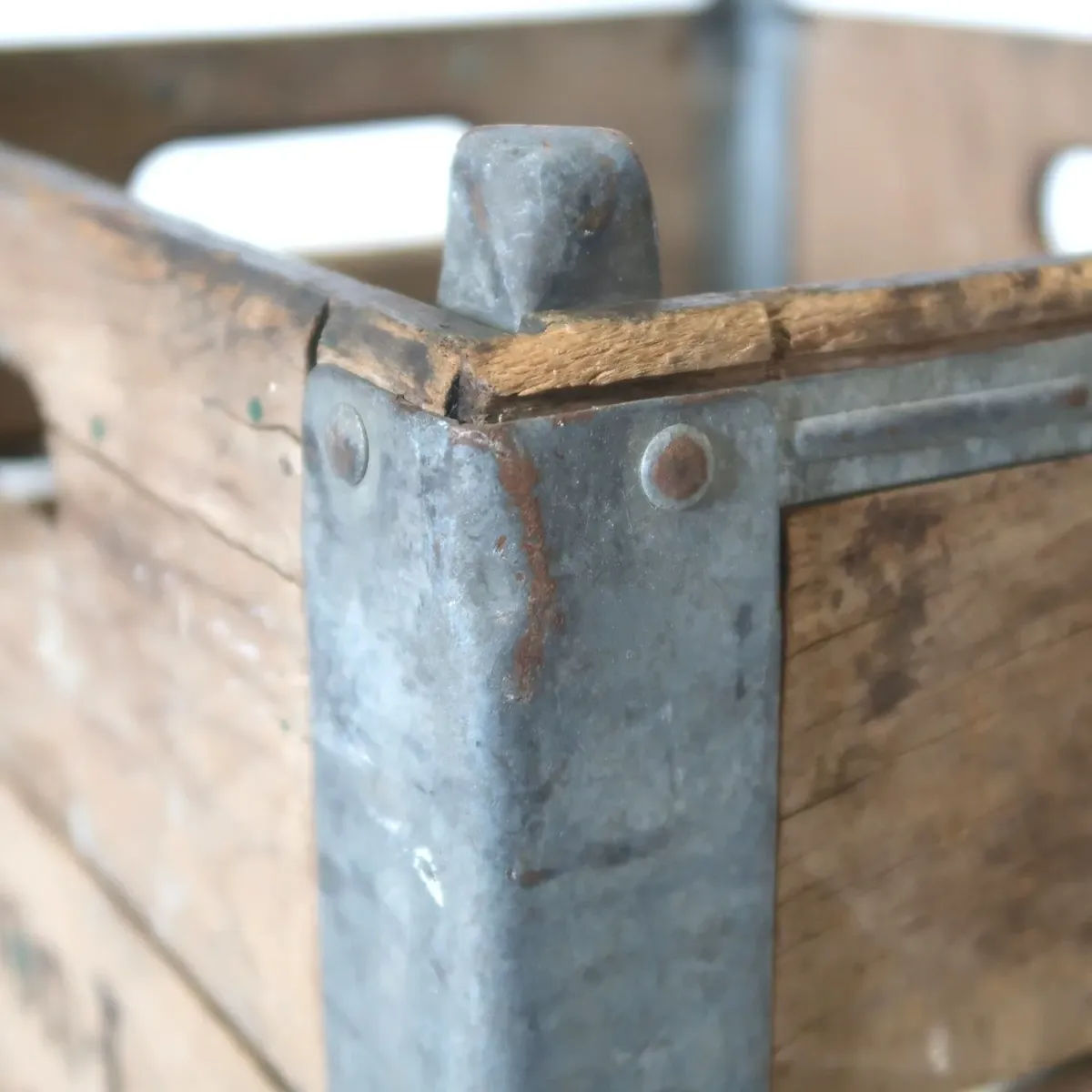 ビンテージ ウッド×メタル ボックス